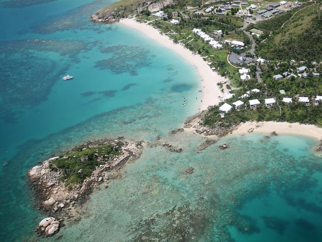 General, generic stock photo of coral bleaching on fringing reef at Lizard Island, off the Far North Queensland coast. The photo was taken on March 20 from an Australian Maritime Safety Authority (AMSA) Domier 328 plane, commissioned by the Great Barrier Reef Marine Park Authority (GBRMPA) to survey the impact of coral bleaching on the northern Great Barrier Reef. PICTURE: BRENDAN RADKE