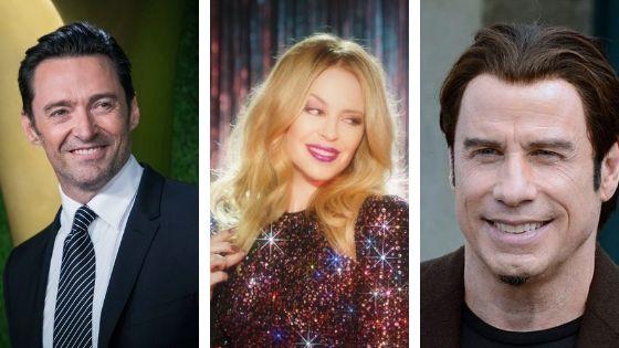 Hugh Jackman, Kylie Minogue, John Travolta. . Picture: File