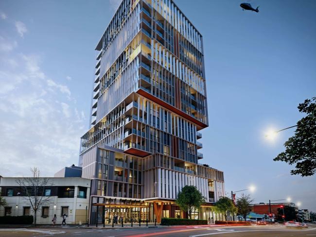 The development is slated for 79 Bathurst St, Liverpool. Picture: Allen Jack+Cottier Architects