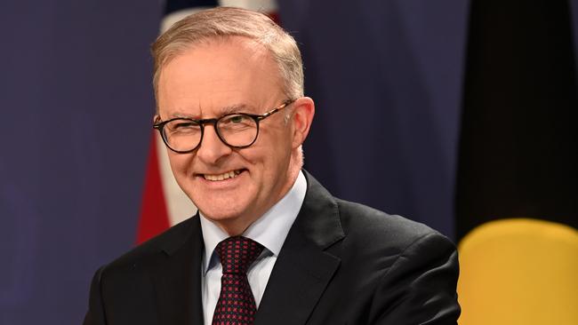 Australian Prime Minister Anthony Albanese will present awards to the Young Australian of the Year, Senior Australian of the Year; Australian of the Year; and Australia’s Local Hero for 2023. Picture: NCA NewsWire / Jeremy Piper