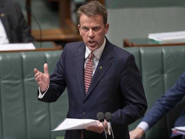 Dan Tehan, Minister for Education, during Question Time in the House of Representatives at Parliament House, Canberra, 16 June 2020. Picture by Sean Davey.