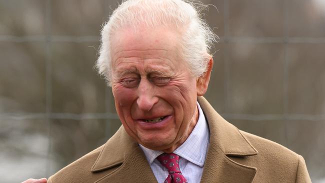 NEWQUAY, ENGLAND - FEBRUARY 10: King Charles III (C) shares a joke with Britain's Prime Minister Keir Starmer (L) during a tour of the Newquay Orchard on February 10, 2025 in Newquay, England. King Charles III was joined by Britain's Prime Minister Keir Starmer and Deputy Prime Minister Angela Rayner as they visited the Newquay Orchard, a community garden offering a range of classes including vocational learning, adult education, wellbeing sessions and art sessions. (Photo by Leon Neal/Getty Images)