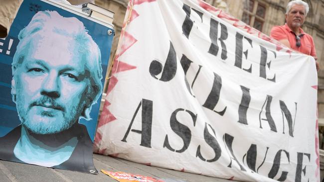 Julian Assange has been in Belmarsh prison for four years. Picture: AFP.