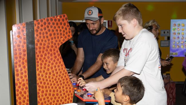 Gaming room at the City of Darwin Geektacular event, 2025. Picture: Pema Tamang Pakhrin