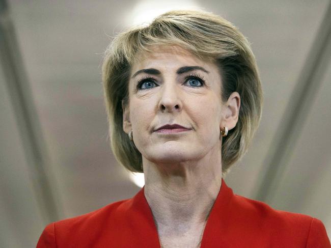 CANBERRA, AUSTRALIA-NCA NewsWire Photos: 20 OCTOBER 2020.Senator Michaelia Cash in the press gallery at Parliament House in Canberra. Picture: NCA NewsWire / Gary Ramage