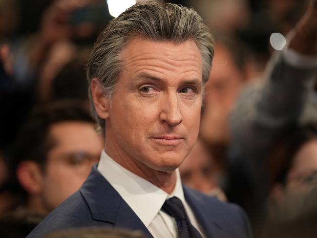 Californian Governor Gavin Newsom is the frontrunner to replace Biden. Picture: AFP