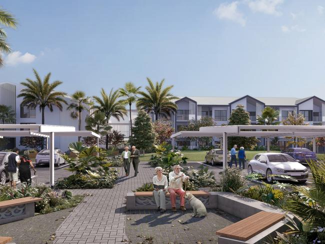 Renders for 490-home mega social and affordable housing project in Woree, Cairns.