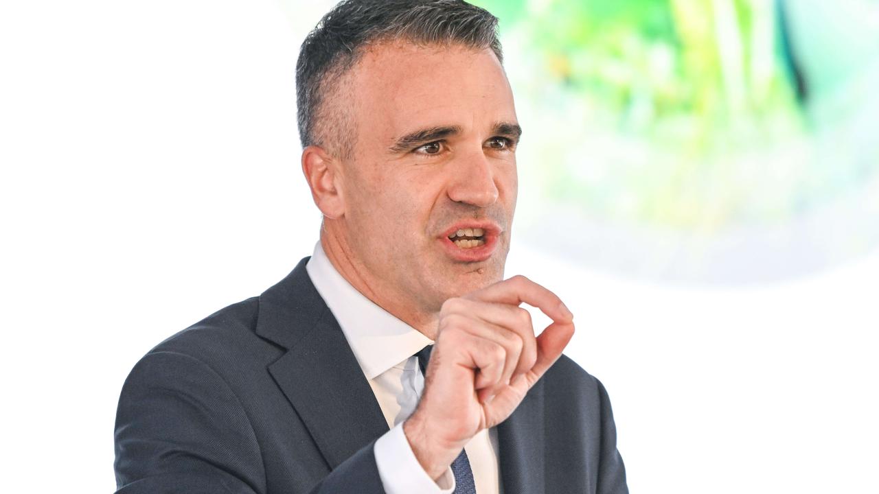 Premier Peter Malinauskas hopes Gather Round will be a boon for the South Australian economy. Picture: Brenton Edwards