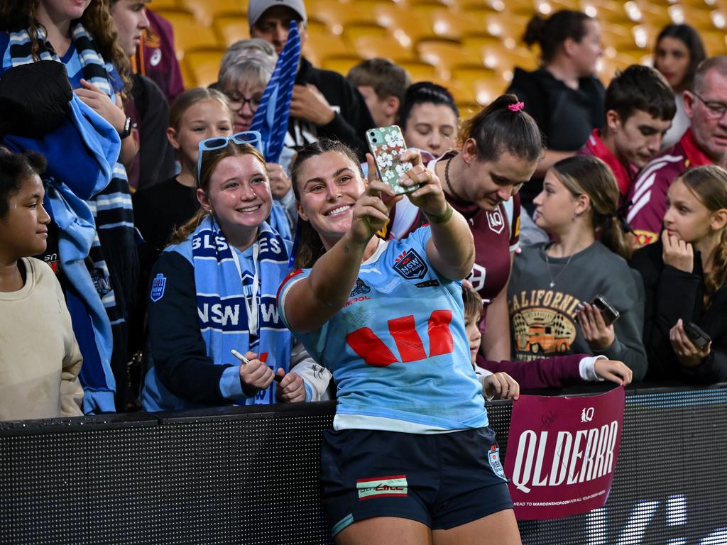 Suncorp Stadium broke the previous record of 18,275, with 25,492 fans showing up for Game 1... and now over 30,000 fans are expected McDonald Jones Stadium. Picture: NRL Imagery