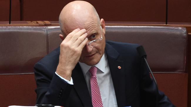 A lot of people, especially those who work in law enforcement or respect those who do, would regard NSW Senator David Leyonhjelm as a sick sort of a puppy, writes David Penberthy.