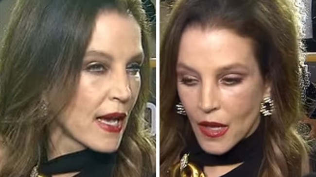 Lisa Marie Presley at the Golden Globes. Picture: Extra