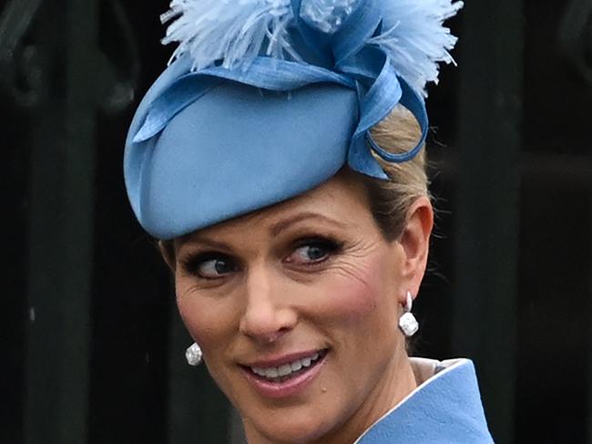 Zara Tindall arrives at Westminster Abbey in central London on May 6, 2023, ahead of the coronations of Britain's King Charles III and Britain's Camilla, Queen Consort. - The set-piece coronation is the first in Britain in 70 years, and only the second in history to be televised. Charles will be the 40th reigning monarch to be crowned at the central London church since King William I in 1066. Outside the UK, he is also king of 14 other Commonwealth countries, including Australia, Canada and New Zealand. Camilla, his second wife, will be crowned queen alongside him, and be known as Queen Camilla after the ceremony. (Photo by Paul ELLIS / AFP)