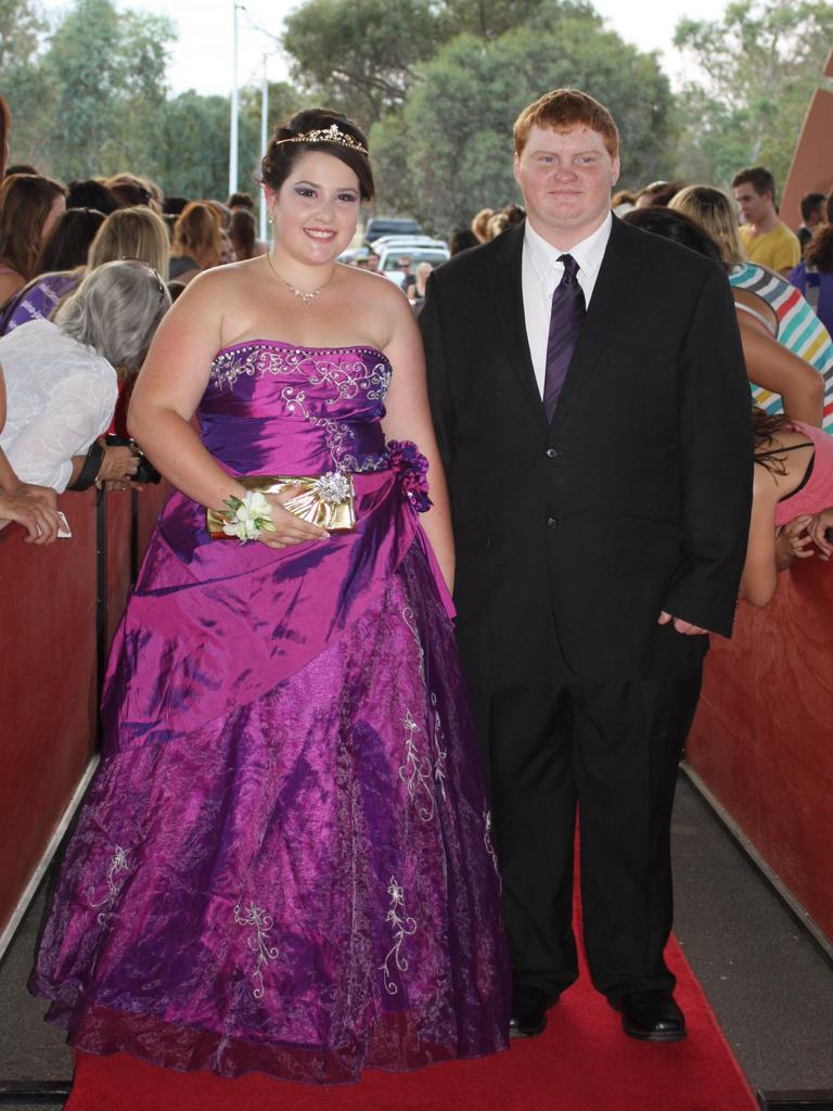 Courtney Healy and Jay Gardner at the 2012 Centralian Senior College formal at the Alice Springs Convention Centre. Picture: NT NEWS