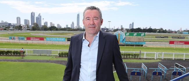 Racing Qld CEO Brendan Parnell at the Gold Coast Turf Club racetrack. Picture: Glenn Hampson.