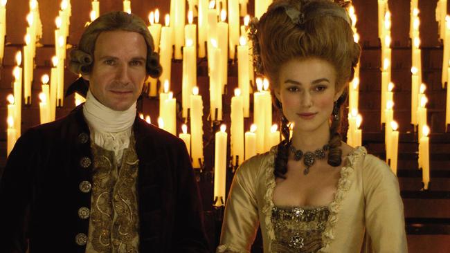 Ralph Fiennes and Keira Knightley in The Duchess.