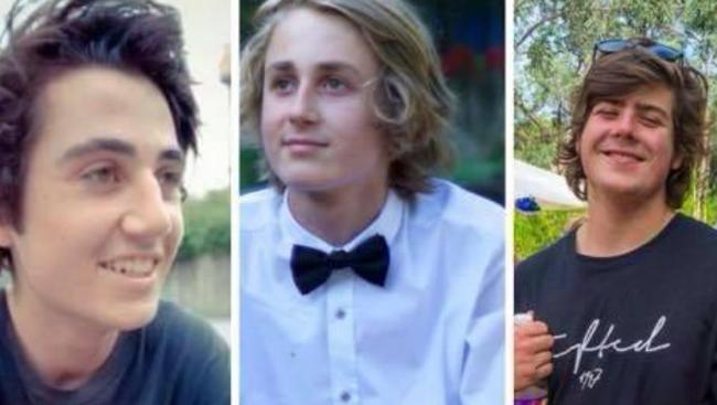 Ben Sawyer, 19, from Freshwater and Warriewood’s Luke Shanahan, 21, died alongside Lachlan Burleigh in the crash. Picture: Facebook.