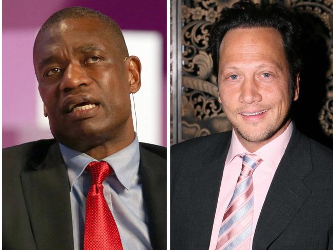 Dikembe Mutomobo and Rob Schneider.