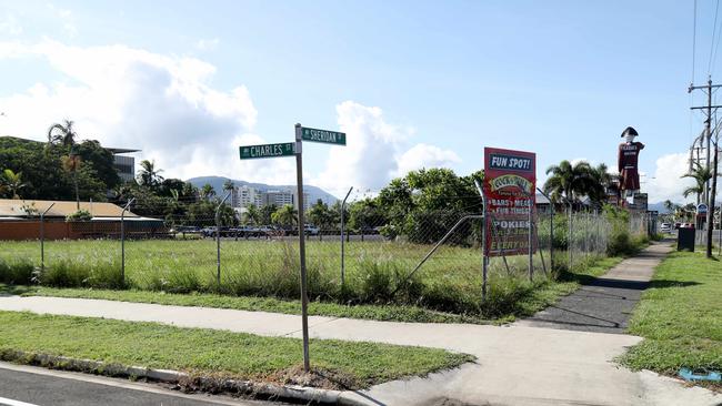 The land for a university hospital at the corner on Charles and Sheridan Streets has been secured. Picture: Stewart McLean