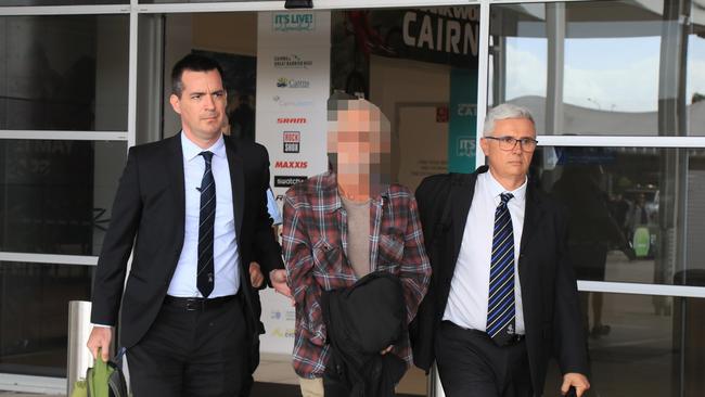 The 75-year-old man arrived in Cairns on May 11, 2023 after being extradited from South Australia on alleged historic sex offences. Picture: Peter Carruthers