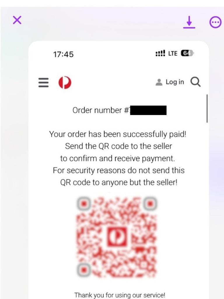 Sellers are being advised to not click on any Australia Post links during a sale.