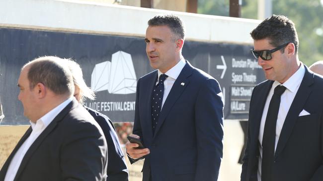 Opposition Leader Peter Malinauskas arriving. Picture Dean Martin