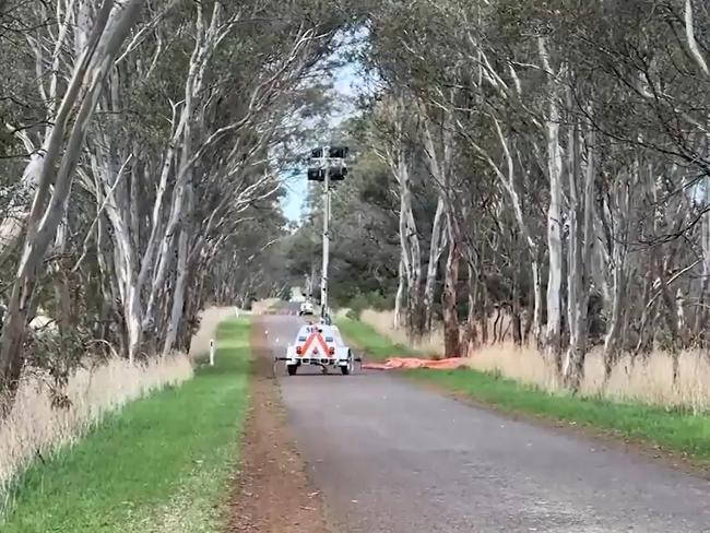 Bochara residents said they often avoid driving on Wannon-Nigretta Falls Rd. Picture: 9 News