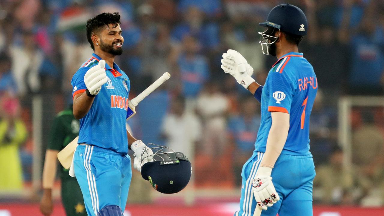 Shreyas Iyer and KL Rahul. Photo by Pankaj Nangia/Getty Images