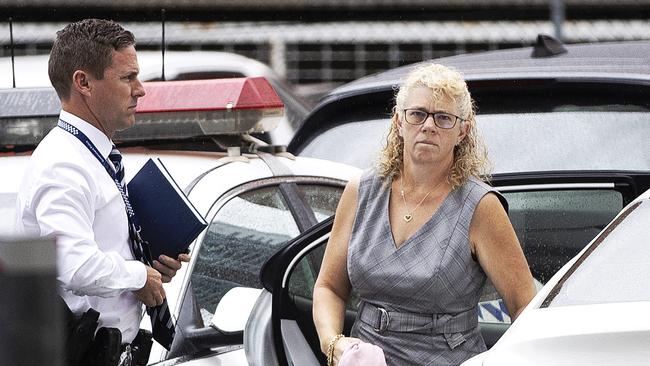 Sonya Mariee Whitestyles arrives at Southport Watchhouse. Picture: NIGEL HALLETT