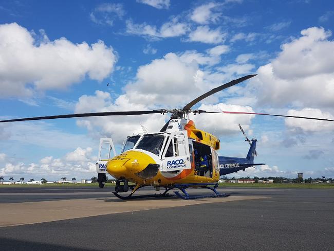 Helicopter en route after motorbike crash near Bowen