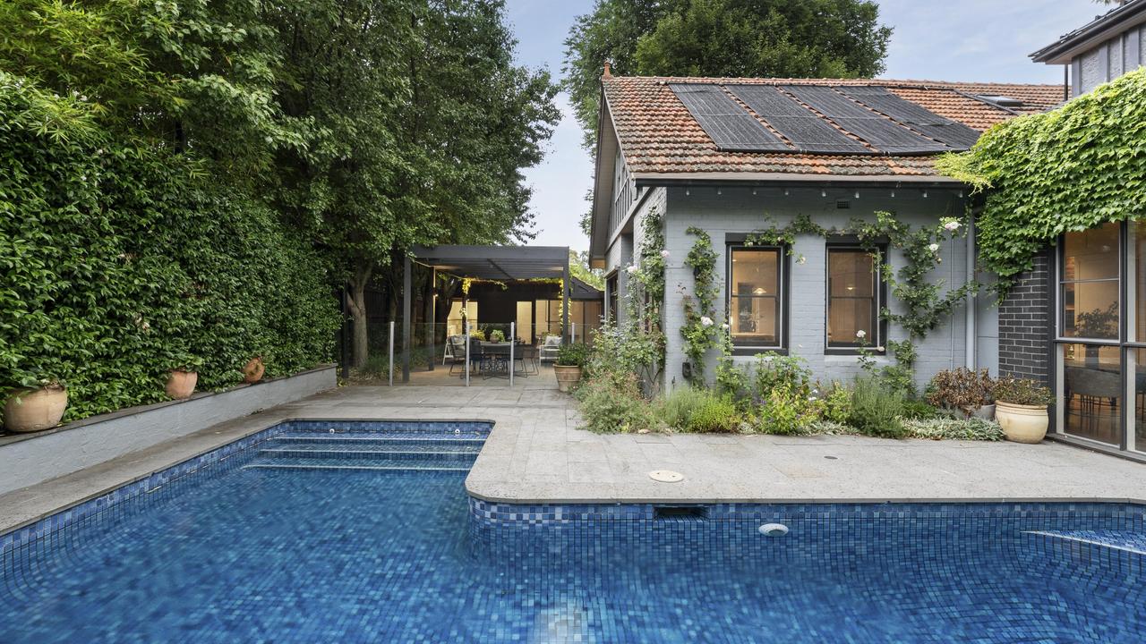 This gas and solar-heated pool.