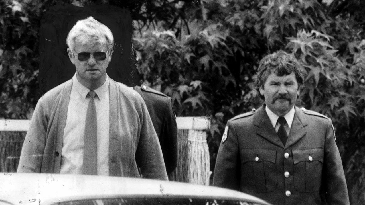 SA convicted murderer Bevan Spencer Von Einem during the jury’s tour of North Adelaide dumping spot of Richard Kelvin’s body.