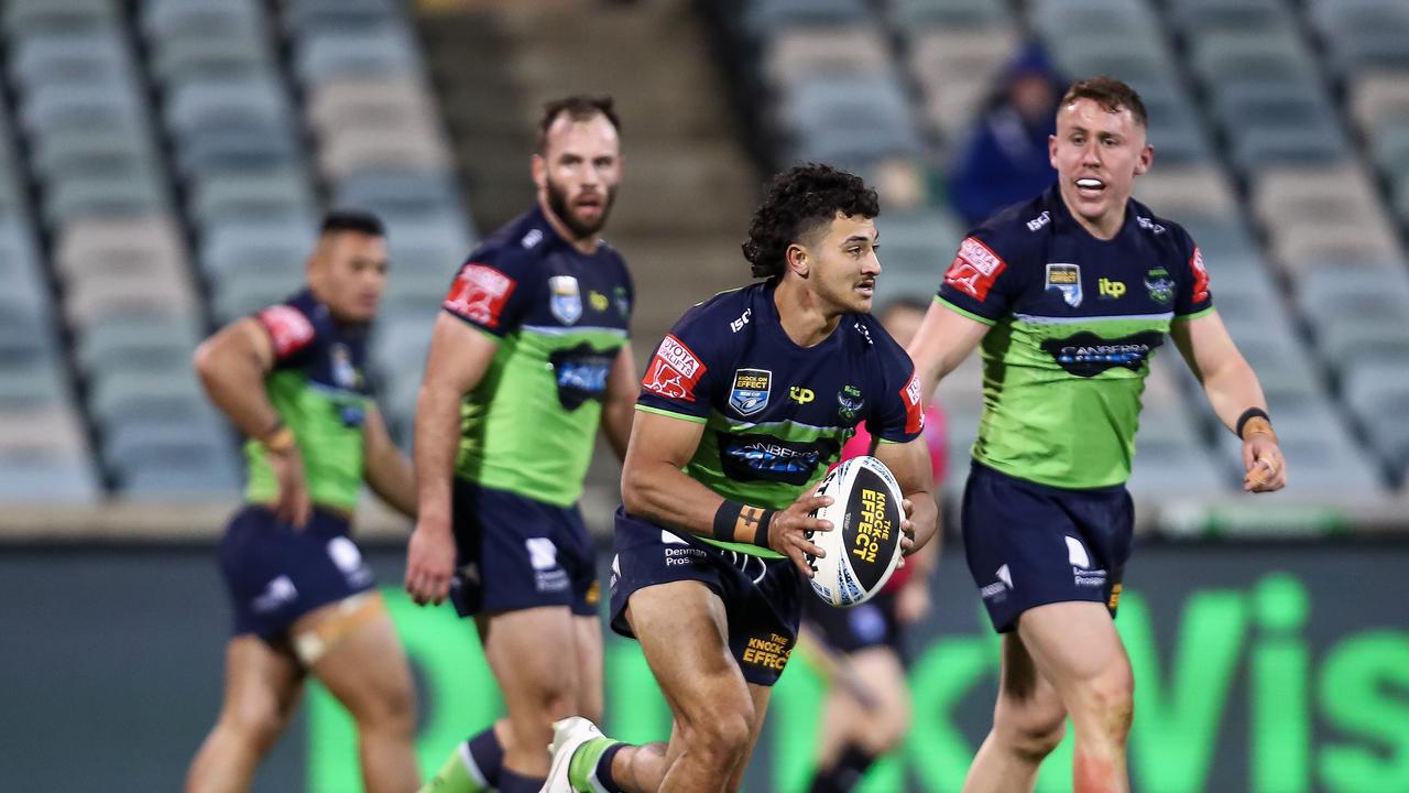 Xavier Savage is set to make his ‘NRL debut’ in Round 17, despite illegally coming on as 18th man in Round 15. Picture: NRL Imagery.