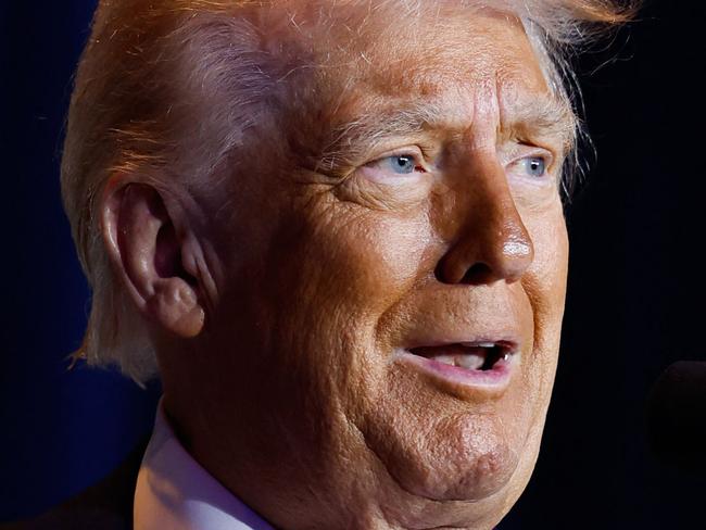 US President Donald Trump speaks during the National Prayer Breakfast at the Washington Hilton in Washington, DC, on February 6, 2025. (Photo by Ting Shen / AFP)