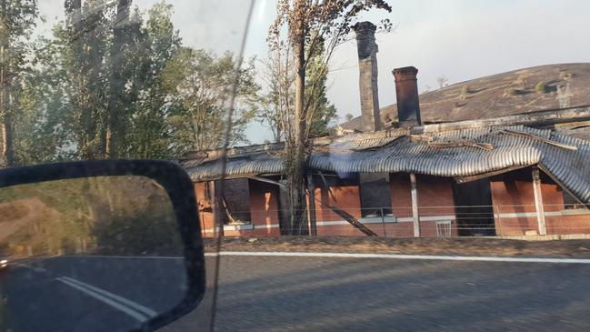 The aftermath of the fires in Corryong. Picture: Twitter/@KiLeRaD