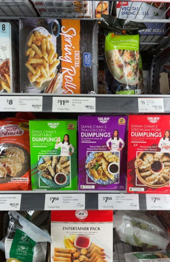 Golden Wok Diana Chan’s Dumpling range has sold 21 million pieces/dumplings in 2020 alone, at Woolies and Coles.