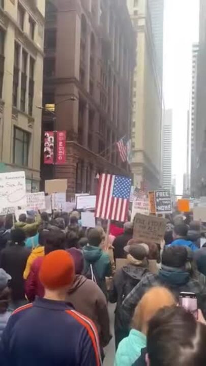 Chicago Protesters Oppose Trump Administration During Nationwide Demonstration