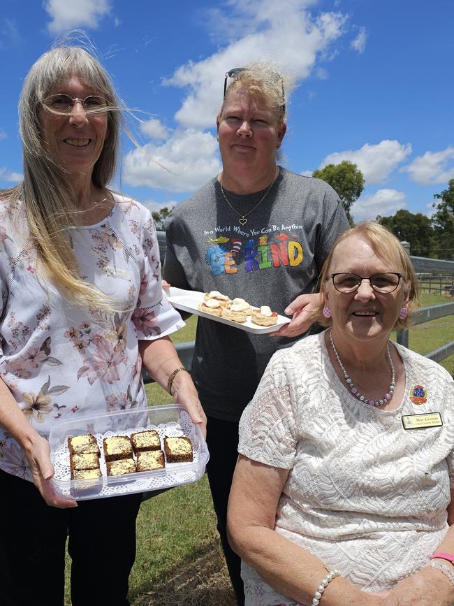 Celebrating a successful stewarding workshop ahead of the Toowoomba, Goombungee-Haden and Dalby Shows are (from left) new stewards Deborah Murphy and Pauline Prior with Toowoomba cooking chief steward May Gossow.