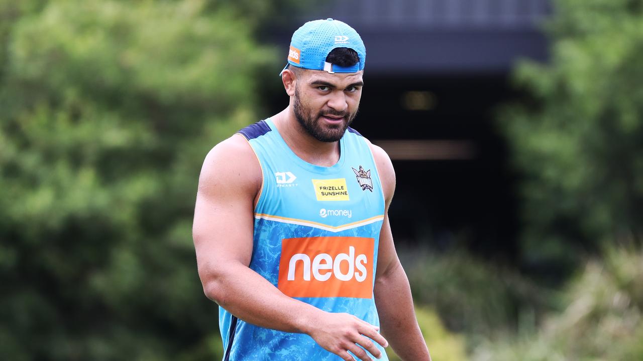 All eyes will be on new recruit David Fifita come Round 1. Photograph: Jason O'Brien