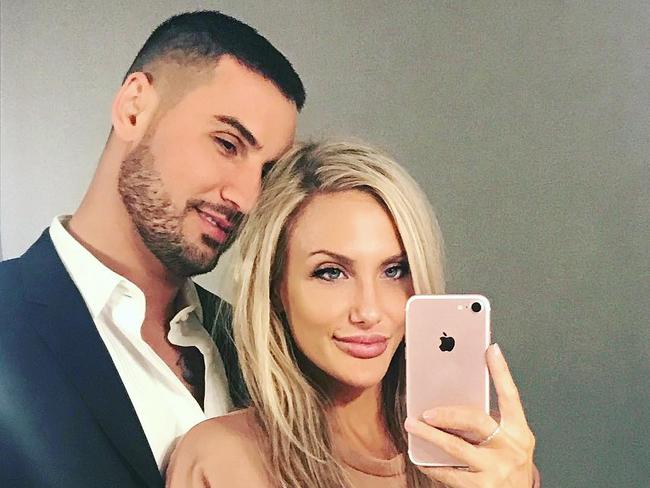 Instagram photo of Salim Mehajer and girlfriend Melissa Tysoe.