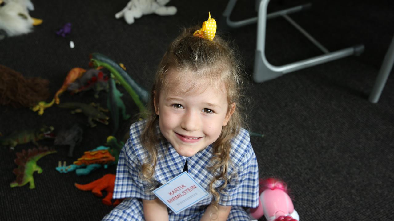 Kartia Mirmilstein, 4. St Margaret’s school welcomed around 43 prep students today. Picture: Peter Ristevski