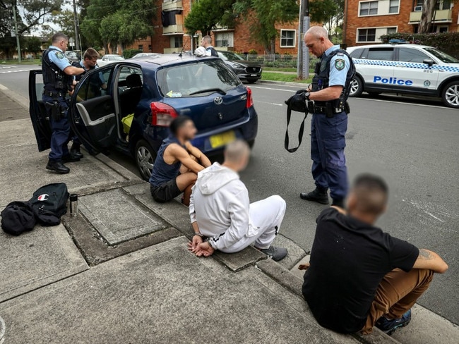 The Domestic and Family Violence Command-led operation also involved officers from each regions’ Domestic Violence High Risk Offenders Team. Picture: NSW Police