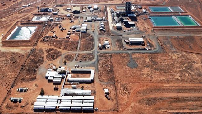 Boss Energy’s Honeymoon uranium project in South Australia. Uranium miners surged on Monday. Picture: Boss Energy