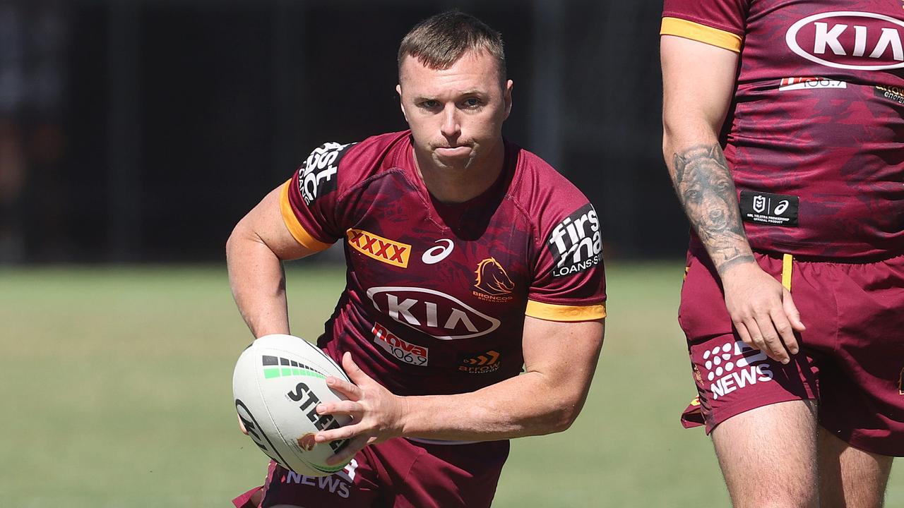 Broncos hooker Jake Turpin wants the NRL to maintain its hardline stance on high tackles. Picture: Liam Kidston