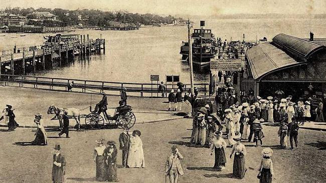 Manly Wharf and cargo wharf in the 1900s. Picture: Northern Beaches Council