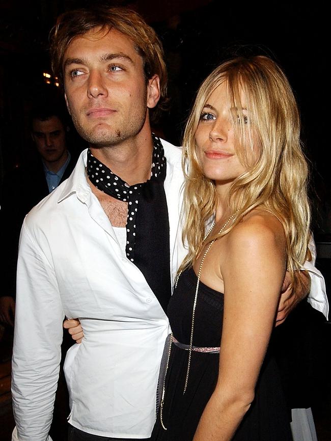 He was engaged to Sienna Miller, but that ended after his affair. Picture: David Westing/Getty