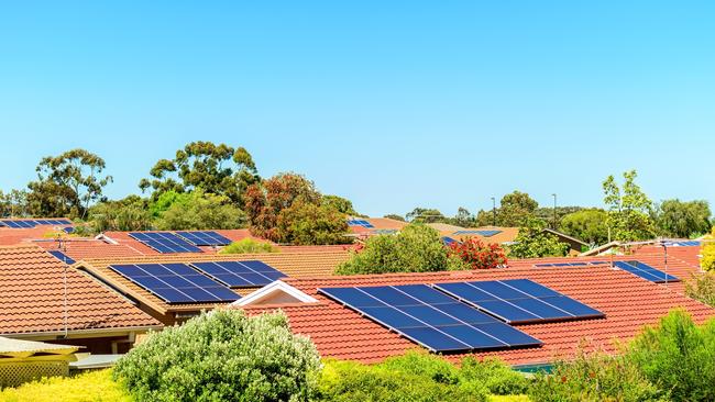 Rooftop solar panels are particularly prevalent in South Australia, fitted to one thrird of homes in the state.