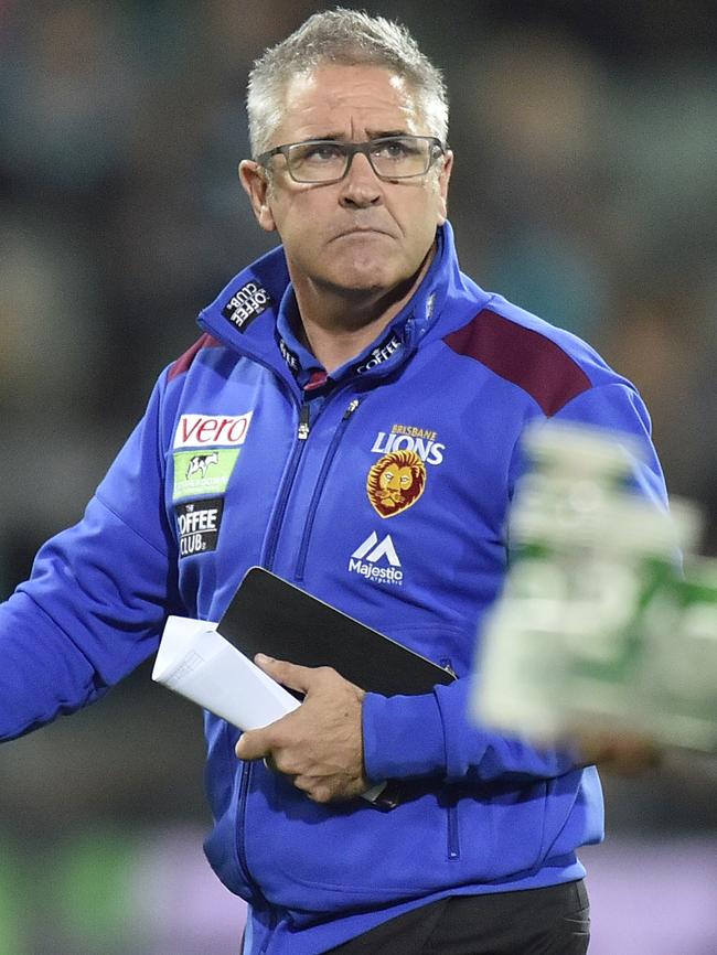 Chris Fagan is in his first year as coach of Brisbane Lions.