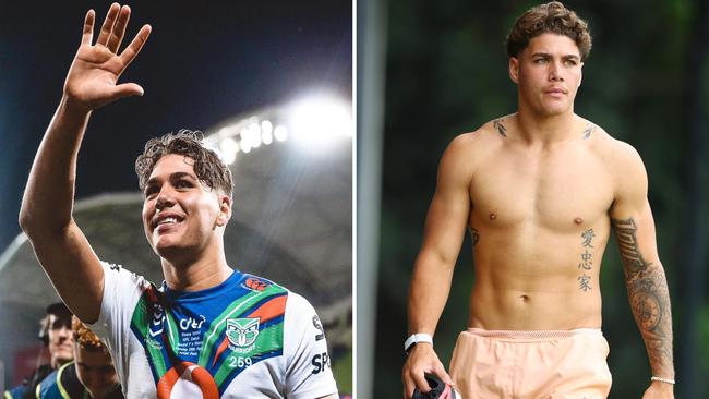 21-year-old Broncos player Reece Walsh is reportedly single. Pictures (L to R): Instagram / Lachie Millard