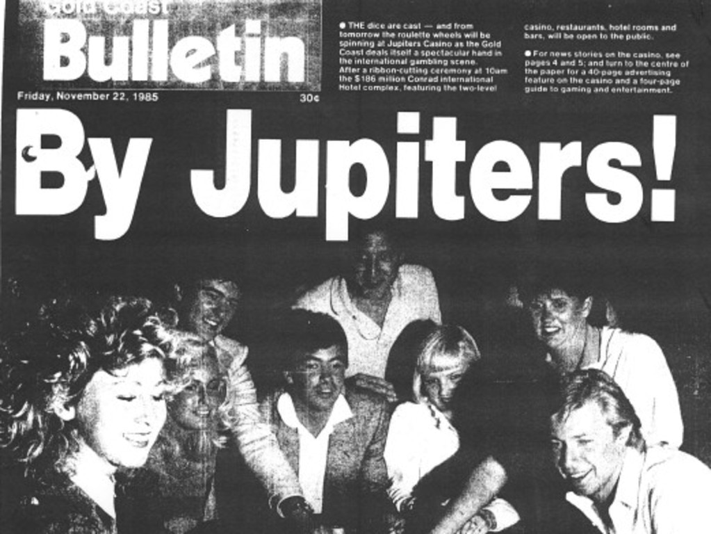 Front page Bulletin Jupiters Casino November 22 1985