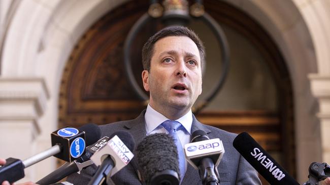 Matthew Guy will offer discount registration on vehicles owned by red P-Plate drivers. Picture: AAP